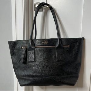 Kate Spade Large Pebbled Leather Tassel Tote